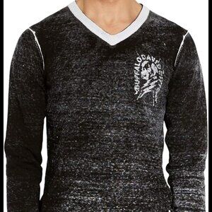 Buffalo David Britton Men's Long Sleeve Ash Sweater - Size XL